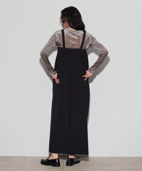 GALLEST（ギャレスト）の「ベアオールインワン（サロペット/オーバーオール・レディース・ブラック/ベージュ・34/38）」の4枚目の写真