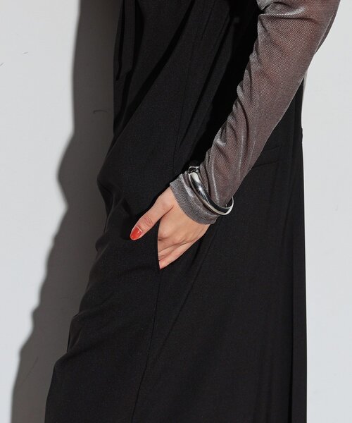 GALLEST（ギャレスト）の「ベアオールインワン（サロペット/オーバーオール・レディース・ブラック/ベージュ・34/38）」の6枚目の写真