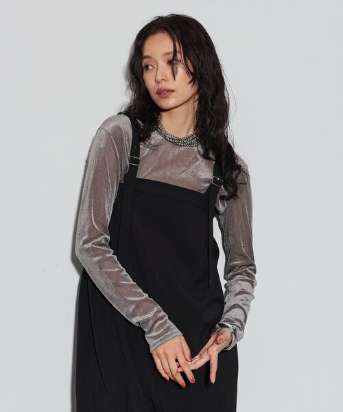 サロペット・オーバーオール・オールインワン chococo AMBIDEX Store ○ライトコール製品染 サロペット(F BLACK): FLAT