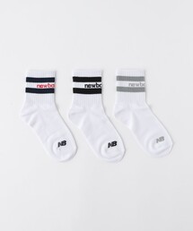 NEW BALANCE | ＜New Balance＞ジュニアショートライン 3P ソックス / 靴下 / キッズ  19cm-23cm(ソックス/靴下)