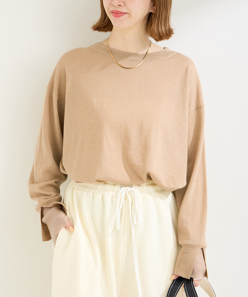 B.C STOCK ベーセーストック　クルーネック　コクーン　ウールコート WOOLICK ウインドシャットショートステンカラーコート（ステン
