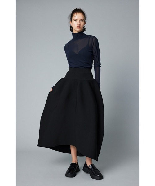Jersey volum knit skirt ジャージーボリュームニットスカート 