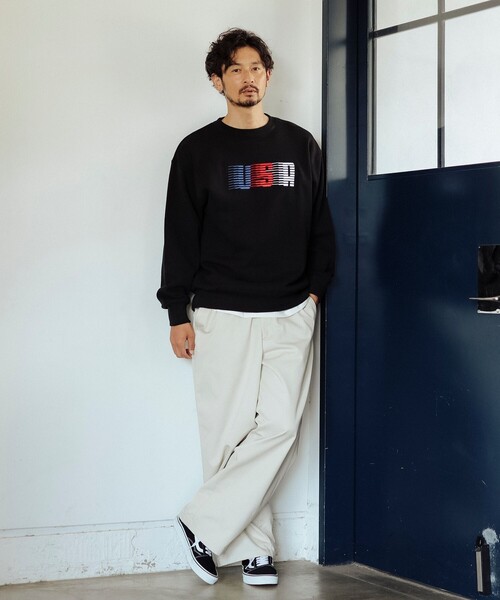 B:MING by BEAMS（ビーミングバイビームス）の「TC ワイド パンツ（その他パンツ・メンズ・ブラック/ホワイト系その他5・LARGE/MEDIUM/SMALL/X-LARGE）」の3枚目の写真