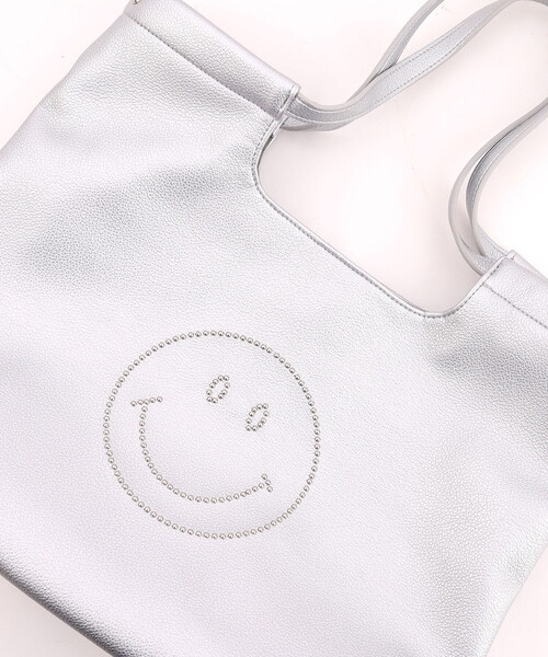 COOCO(クーコ)の「SMILEY スタッズフェイクレザートートバッグ/A4対応(トートバッグ・レディース・グレー系/シルバー/ブラック・FREE)」の20枚目の写真