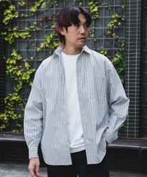 URBAN RESEARCH DOORS | 『吸水速乾/イージーケア』コットンタッチルーズストライプシャツ(シャツ/ブラウス)