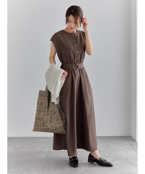 Te chichi（テチチ）の「ウエスト切替ワンピース（ワンピース・レディース・ブラウン/ブラック・F）」の2枚目の写真
