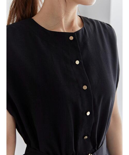 Te chichi（テチチ）の「ウエスト切替ワンピース（ワンピース・レディース・ブラウン/ブラック・F）」の7枚目の写真