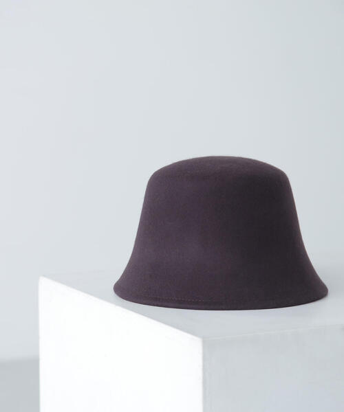 NATURAL BEAUTY BASIC（ナチュラルビューティーベーシック）の「◇【Oggi掲載】フェルトバケハ（ハット・レディース・ブラック/ダークブラウン・FREE）」の8枚目の写真