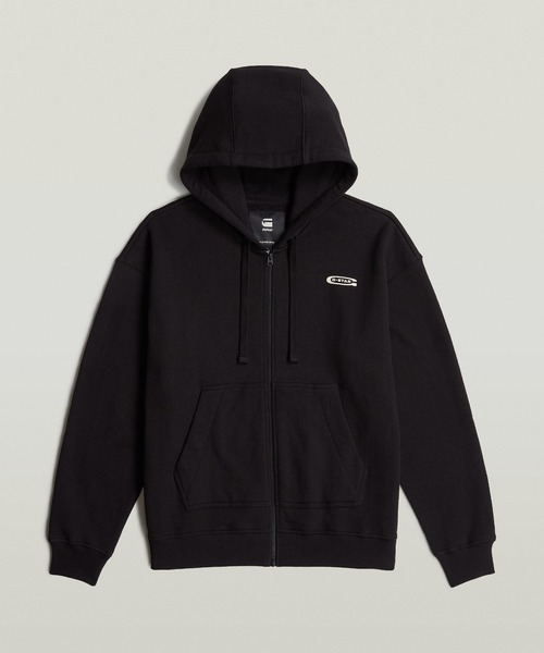 G-STAR(ジースター)の「MULTI ZIP THRU LOOSE HOODED SWEATER/ブランドロゴオーバーサイズジップアップパーカー(パーカー・メンズ・レッド/ダークブラック・X-SMALL/X-LARGE/LARGE/MEDIUM/SMALL)」の8枚目の写真