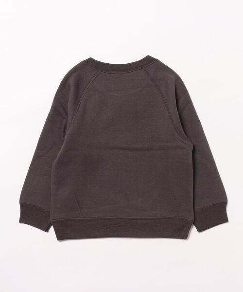 FRUIT OF THE LOOM（フルーツオブザルーム）の「フルーツ柄ラグラントレーナー / 長袖 / スウェット / パーカー / フロント / ロゴ / プリント / カジュアル / ユニセックス（スウェット・キッズ・ブルー系/ブラック系その他・150cm/130cm/110cm）」の3枚目の写真