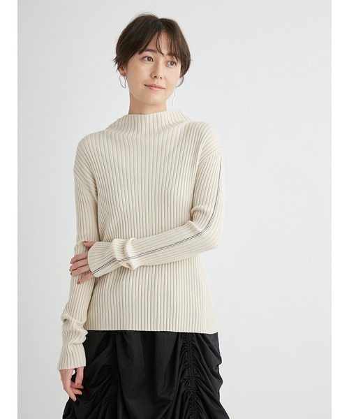 emmi（エミ）の「リブラインハイネックニットプルオーバー（ニット