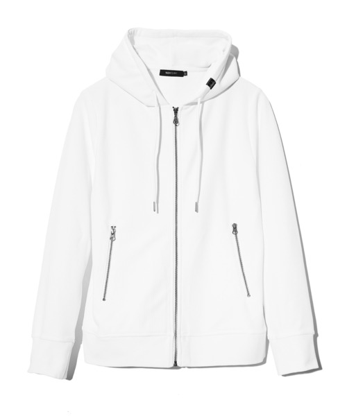 SOMEDIFF(サムディフ)の「【SOMEIDFF】テクスチャ―フルジップパーカー メンズ 長袖パーカー 春服(パーカー・メンズ・ホワイト/ネイビー・M/L/XL)」の3枚目の写真