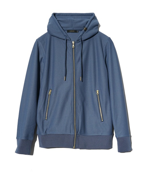 SOMEDIFF(サムディフ)の「【SOMEIDFF】テクスチャ―フルジップパーカー メンズ 長袖パーカー 春服(パーカー・メンズ・ホワイト/ネイビー・M/L/XL)」の7枚目の写真