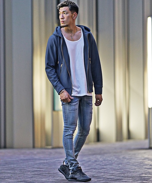 マルシィ フルジップパーカー 刺繍アップリケ フルジップパーカー | Marcy Official Goods