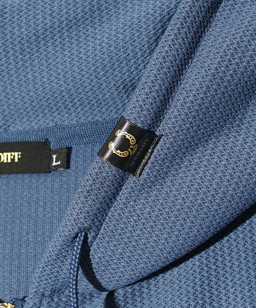 SOMEDIFF(サムディフ)の「【SOMEIDFF】テクスチャ―フルジップパーカー メンズ 長袖パーカー 春服(パーカー・メンズ・ホワイト/ネイビー・M/L/XL)」の11枚目の写真