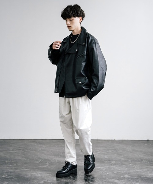 Rocky Monroe（ロッキーモンロー）の「ルーズシルエットUSED LIKE イージーパンツ（その他パンツ・メンズ・ダークグレー/ブラウン/ライトグレー/グレー・M/L）」の7枚目の写真