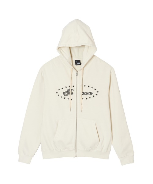 FCMM(エフシーエムエム)の「PIGMENT DYED ZIP HOODIE/ピグメントダイドジップフーディ(パーカー・レディース・チャコール/ライトブルー/アイボリー・LARGE/MEDIUM)」の11枚目の写真