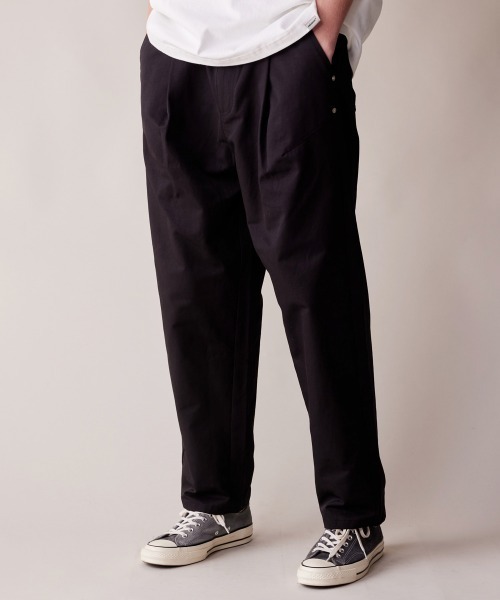 rehacer（レアセル）の「rehacer : Duck Tuck Pants / ダックタックパンツ（チノパンツ・メンズ・ブラウン/ブラック/オリーブ・SMALL/LARGE/MEDIUM）」の6枚目の写真