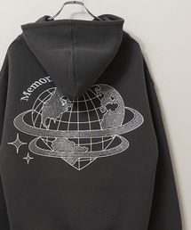 【MEMORY】ラインストーン ユニバーサルハート ボンディング パーカー / Rhinestone Universal Heart Bonding Hoodie