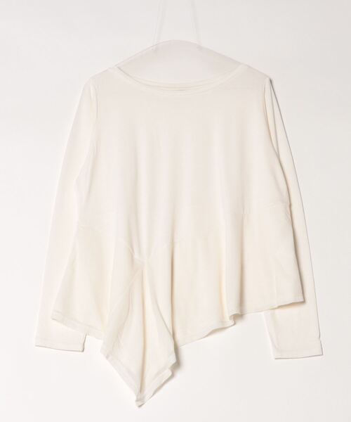 TIGORA(ティゴラ)の「ティゴラ TIGORA フィットネス 裾フレア長袖Tシャツ(Tシャツ/カットソー・レディース・アイボリー/ネイビー・S/M/L/XL)」の2枚目の写真
