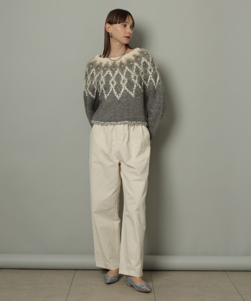 CADUNE（カデュネ）の「球心編みノルディックセーター（ニット  