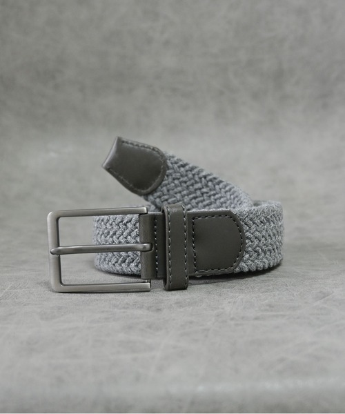 Editors Draw（エディターズドロー）の「メッシュベルト（ベルト・メンズ・ベージュ/ネイビー/グレー/ブラウン・FREE）」の2枚目の写真