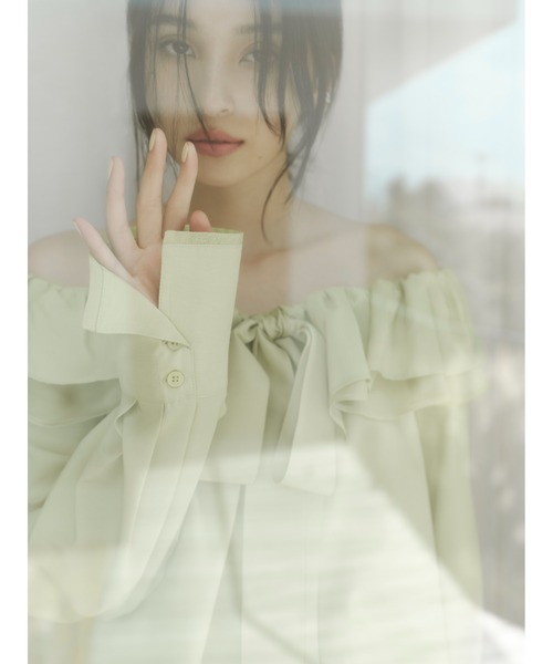 FRAY I.D（フレイアイディー）の「2wayラッフルブラウス（シャツ 