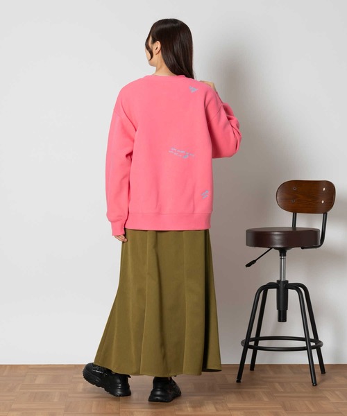 peate ロゴスウェット ピンクXL