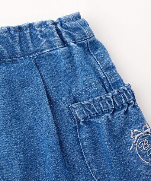 BeBe Petits Pois Vert（ベベプチポワヴェール）の「【店舗限定】ストレッチデニムキュロットパンツ(95~160cm)（デニムパンツ・キッズ・ブルー/ネイビー・110cm/120cm/140cm/95cm/130cm/100cm/150cm/160cm）」の9枚目の写真