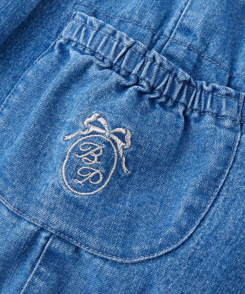 BeBe Petits Pois Vert（ベベプチポワヴェール）の「【店舗限定】ストレッチデニムキュロットパンツ(95~160cm)（デニムパンツ・キッズ・ブルー/ネイビー・110cm/120cm/140cm/95cm/130cm/100cm/150cm/160cm）」の12枚目の写真