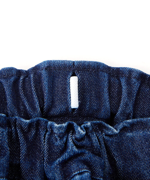 BeBe Petits Pois Vert（ベベプチポワヴェール）の「【店舗限定】ストレッチデニムキュロットパンツ(95~160cm)（デニムパンツ・キッズ・ブルー/ネイビー・110cm/120cm/140cm/95cm/130cm/100cm/150cm/160cm）」の17枚目の写真