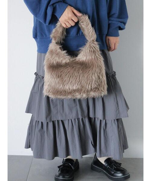 ehka sopo（エヘカソポ）の「エコファートートバッグ（ハンドバッグ・レディース・カーキ/ベージュ/キナリ・F）」の2枚目の写真