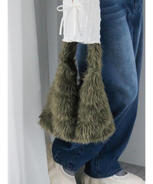 ehka sopo（エヘカソポ）の「エコファートートバッグ（ハンドバッグ・レディース・カーキ/ベージュ/キナリ・F）」の3枚目の写真