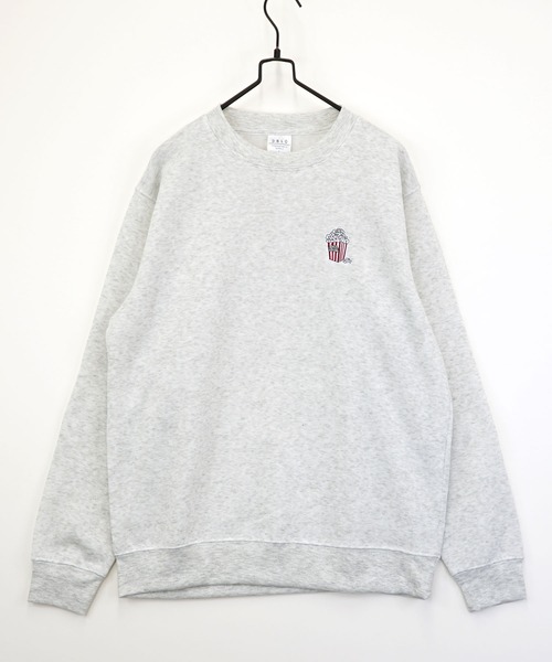 Burner（バーナー）の「【GROOVY STORE】ワンポイント刺繍裏起毛トレーナー（スウェット・メンズ・ネイビー/スミクロ/ホワイト系その他3/ブルーパープル/ホワイト/グレー/ブラック系その他3/スモークピンク/ブラック系その他2/ブラック/ホワイト系その他2/ダークネイビー/ブラック系その他4/モカ/ホワイト系その他4/ブルー/ブラック系その他5/インディゴブルー/ブラック系その他6/ホワイト系その他5/ブラウン系/ホワイト系その他6/ブルー系その他2/ピンク系その他/ブラック系その他7/ネイビー系/オフホワイト/エメラルド/アイボリー/グレー系その他/グレイッシュベージュ/ホワイト系1/ホワイト系2/ブラック系5/ブラック系6/ブラック系7/ブラック系8/ホワイト×グレー/ブラック系2/ブラック系4/ダークグリーン/グリーン系3/ホワイト系3/ブラック系1/ブラック系3/バーガンディー/ブラック系/グレー系その他3/ホワイト系4/ライトブラック/ダークグリーン系2/ブラック系9・M/LL/L）」の10枚目の写真