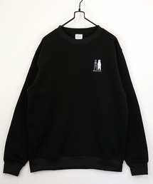 【GROOVY STORE】ワンポイント刺繍裏起毛トレーナー