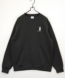 【GROOVY STORE】ワンポイント刺繍裏起毛トレーナー