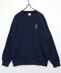 【GROOVY STORE】ワンポイント刺繍裏起毛トレーナー