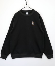 【GROOVY STORE】ワンポイント刺繍裏起毛トレーナー