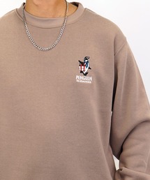 【GROOVY STORE】ワンポイント刺繍裏起毛トレーナー