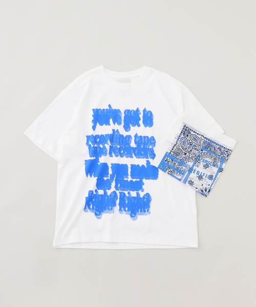 【セール】TEXTILE PAINT(テキスタイルペイント) BANDANNA SET（Tシャツ/カットソー）｜EDIFICE（エディフィス）