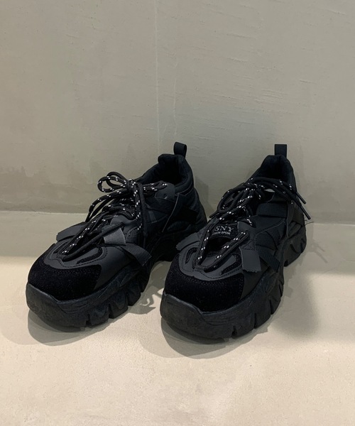 【  Jeans】プラットフォーム ロゴ 厚底 スニーカー セール】ロゴ厚底スニーカー（スニーカー）｜Teem Store（チーム