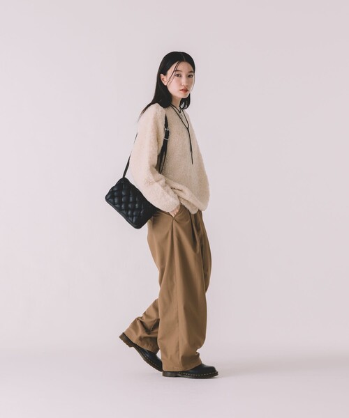 FREAK'S STORE（フリークスストア）の「モールヤーン ニットプルオーバー（ニット/セーター・レディース・ベージュ/ブラウン/オフホワイト・ﾌﾘ-）」の19枚目の写真
