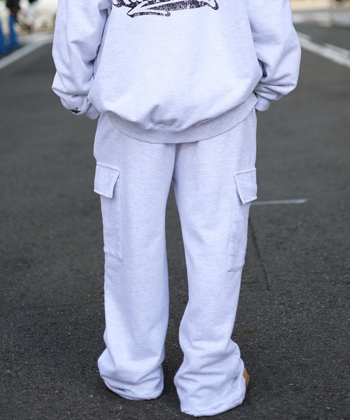 ATMARK(アットマーク)の「《フリーサイズ / UNISEX 》ATMARKクラウンロゴスウェットパンツ ピグメント加工 セットアップ可能(スウェットパンツ・メンズ・ネイビー/ホワイト/ブラック・FREE)」の17枚目の写真