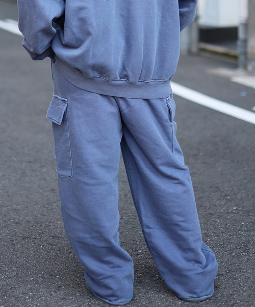 ATMARK(アットマーク)の「《フリーサイズ / UNISEX 》ATMARKクラウンロゴスウェットパンツ ピグメント加工 セットアップ可能(スウェットパンツ・メンズ・ネイビー/ホワイト/ブラック・FREE)」の22枚目の写真