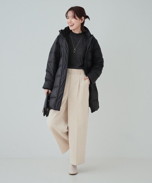 SHOO・LA・RUE(シューラルー)の「◆【洗える/S-LL】プチハイネック ラメ入りリブ インナートップス(Tシャツ/カットソー・レディース・オフホワイト/ライトグレー/ライトブルー/チャコールグレー・01/02/03/04)」の15枚目の写真