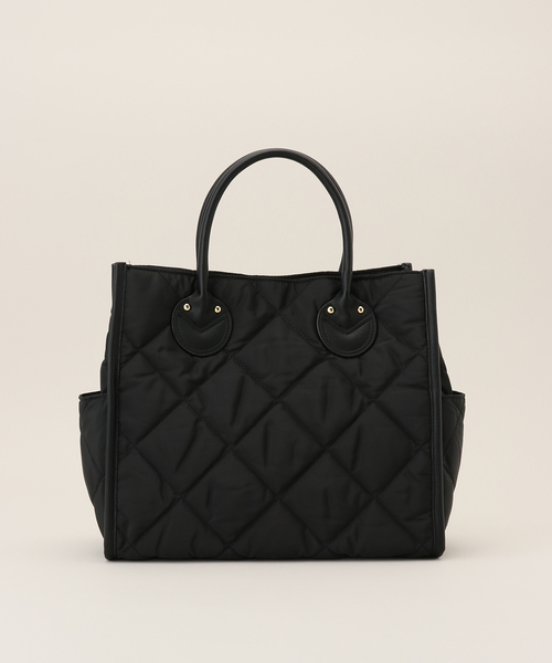 cache cache（カシュ カシュ）の「cache cache/カシュカシュ キルティングTOTE（トートバッグ・レディース・ブラック・FREE）」の3枚目の写真