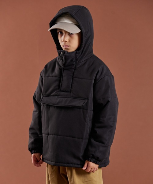 PAIRMANON STREET（ペアマノンストリート）の「【PAIRMANON STREET】中綿 パディング キルティング アノラック フーディ（その他アウター・キッズ・イエロー/ブラック/グレー・130/160/100/150/140/90/120/110）」の7枚目の写真