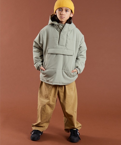 PAIRMANON STREET（ペアマノンストリート）の「【PAIRMANON STREET】中綿 パディング キルティング アノラック フーディ（その他アウター・キッズ・イエロー/ブラック/グレー・130/160/100/150/140/90/120/110）」の14枚目の写真