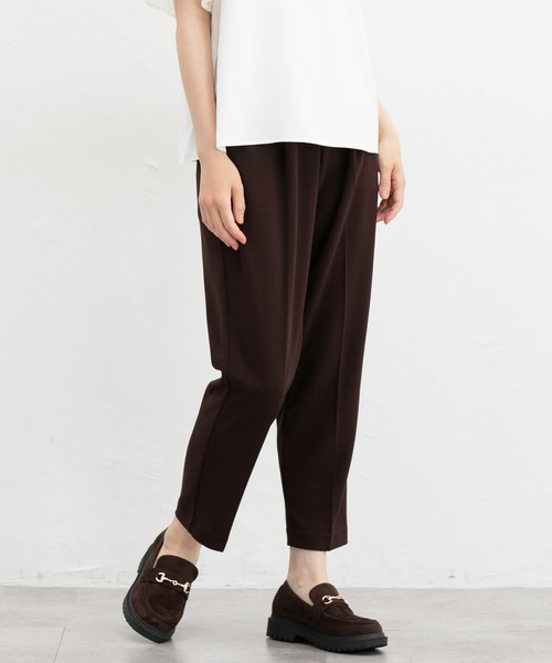 Honeys(ハニーズ)の「【抗菌防臭】テーパードパンツ(その他パンツ・レディース・ネイビー/グレイッシュブルー/グレイッシュベージュ/ブラック/ミント/ブラウン/ライトグリーン・L/LL/M/S/3L)」の2枚目の写真