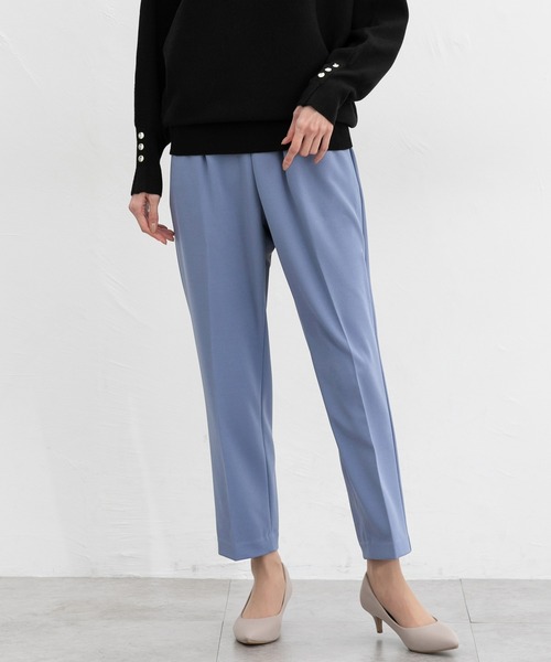 Honeys(ハニーズ)の「【抗菌防臭】テーパードパンツ(その他パンツ・レディース・ネイビー/グレイッシュブルー/グレイッシュベージュ/ブラック/ミント/ブラウン/ライトグリーン・L/LL/M/S/3L)」の7枚目の写真